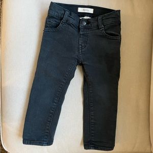 Toddler boy black wash pull on jeans - Size 2T